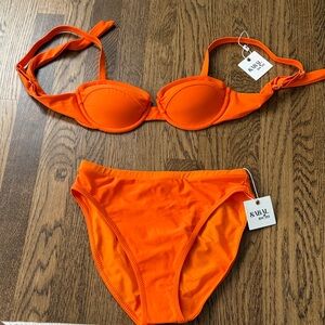 Sabal Bright Orange Bikini Set